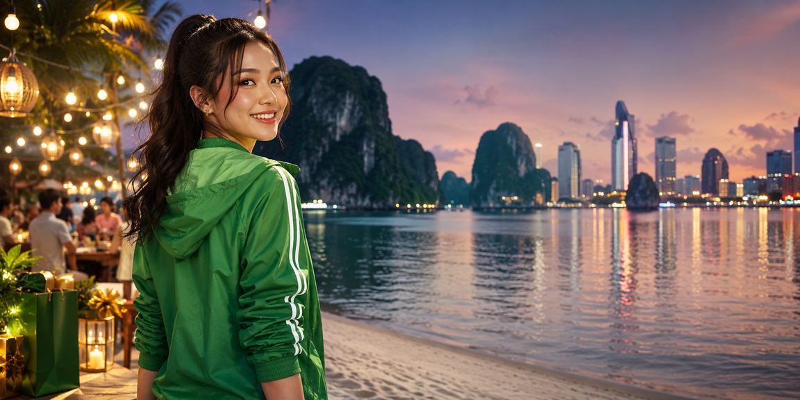 Lễ hội casino và cá cược bên vịnh Hạ Long với cảnh biển đẹp