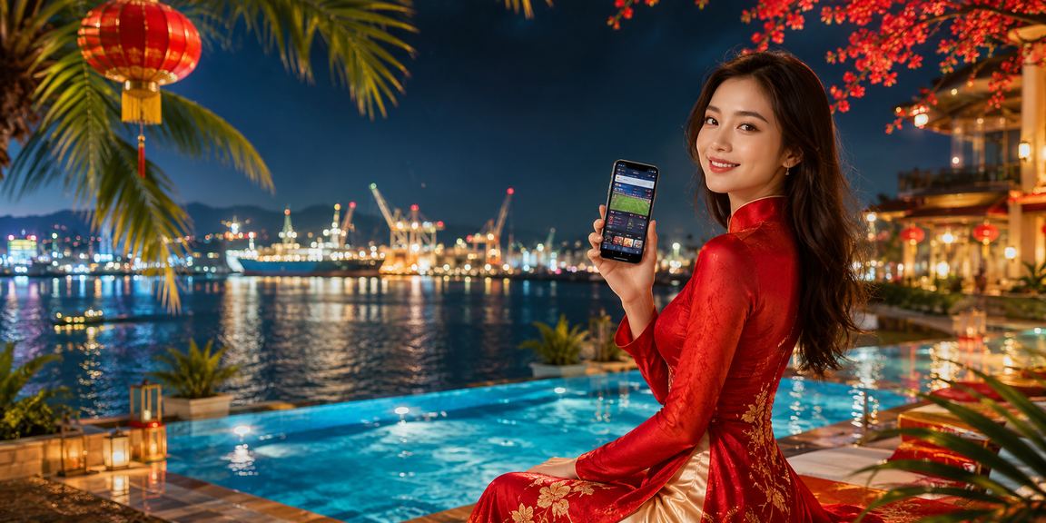 Người phụ nữ mặc áo dài tại Hải Phòng tham gia cá cược thể thao trực tuyến