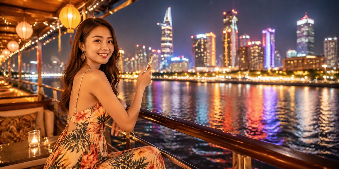 Người dùng tại chợ đêm TP.HCM trải nghiệm casino trực tuyến trên điện thoại di động