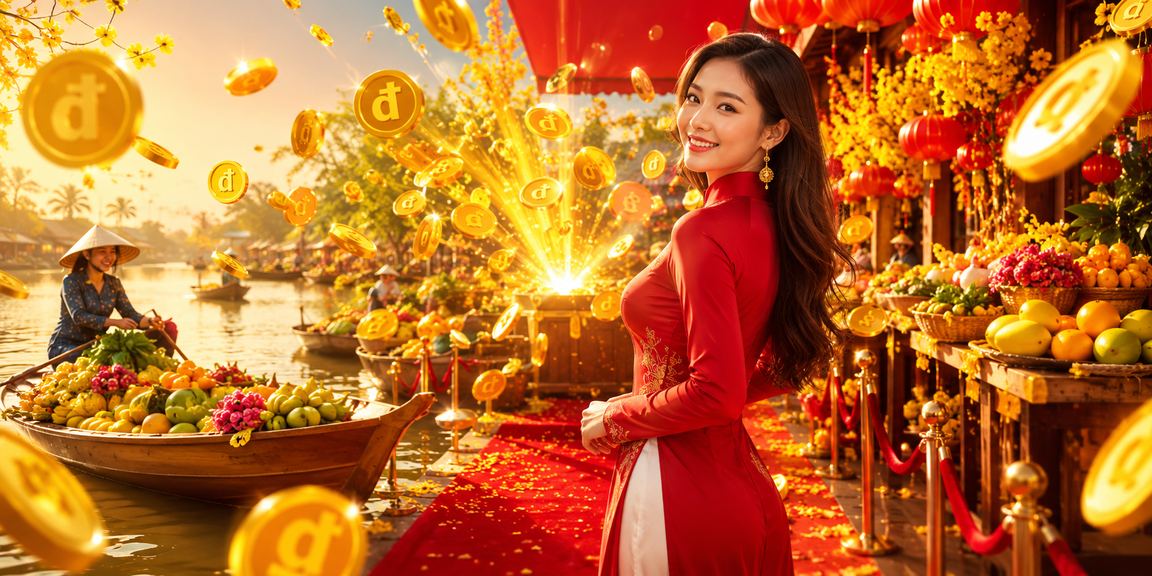 Không khí lễ hội Tết tại Mekong kết hợp trải nghiệm game và cược trực tuyến